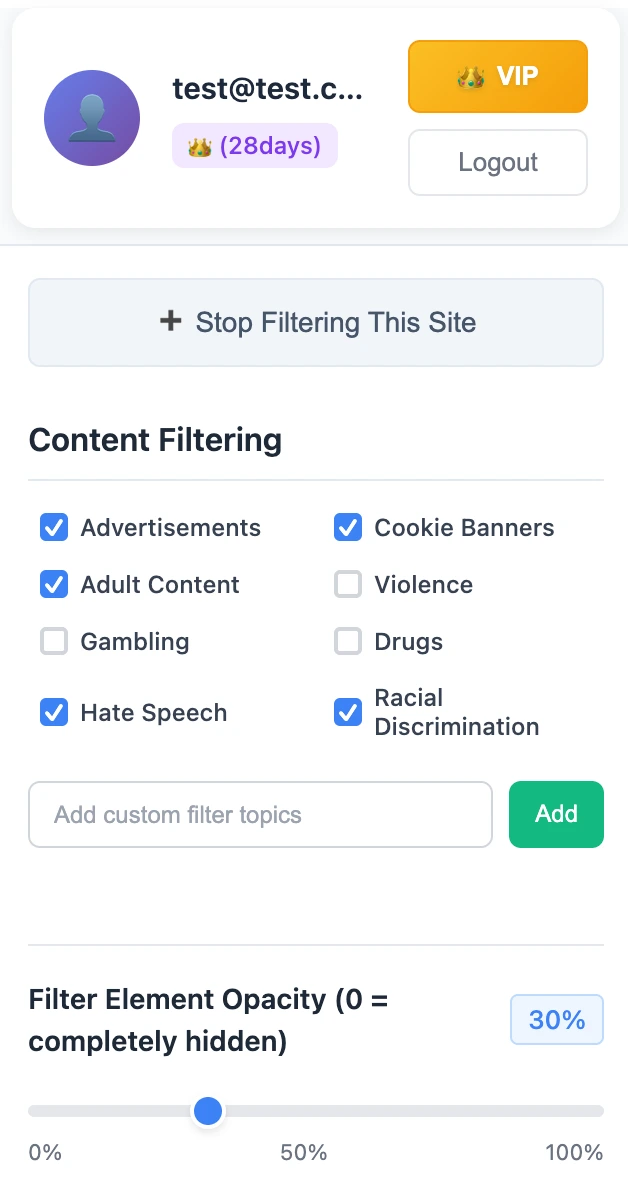 AIWebFilter Dashboard